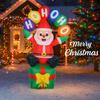 5.91FT Yard Party Decoration Inflatable Santa Claus Ballon Toy LED Light Home Decor Supplies Ornaments Christmas Holiday Gifts