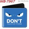 Cool Dark Funny Eyes Print Wallet Cute Short Student Coin Purse Folded Card Holder 1pcs