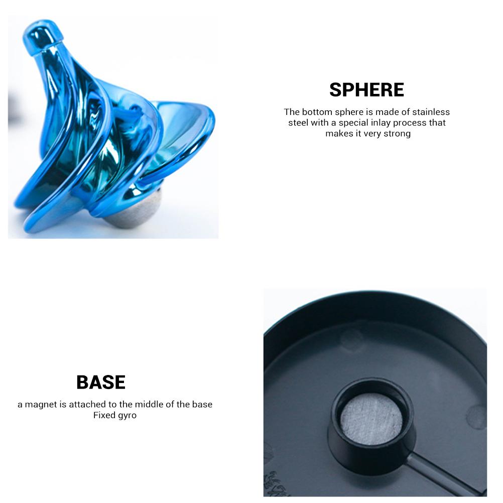 Exquisiter Kreisel und Fingerspielzeug für Kinder Windblasen Drehen Zappel-Desktop-Dekompression