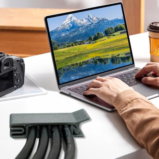 Klip na držák kabelů Organizér na kabely Stolní USB nabíjecí kabel Správa napájecího kabelu na stůl noční stolek do auta