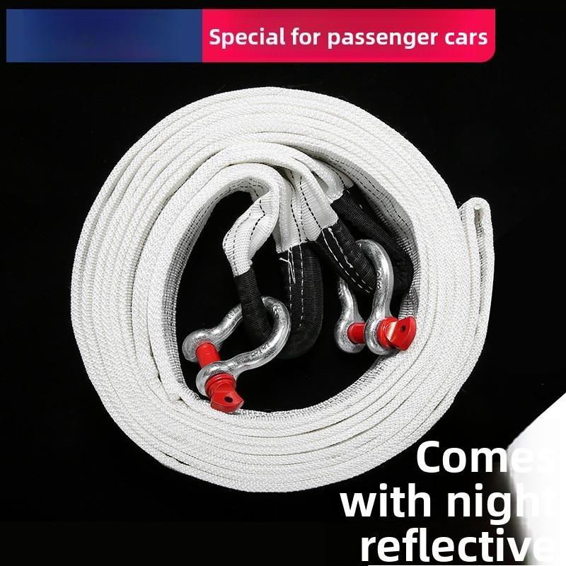 Automobile Emergency Flat Belt Trailer Rope, Crane Hoist Sling, 30-ton 9-meter Flat Forklift Sling, Rescue Rope