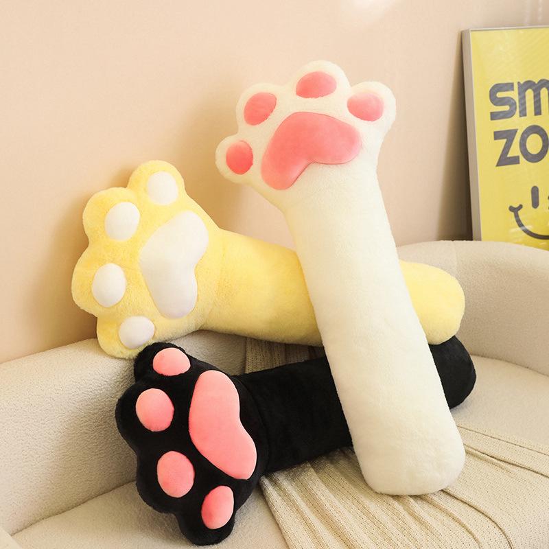 Cat Paw Pillow Plush Toy for Girls: Side-Sleeping, Leg-Clamping, Birthday Gift Cushion Doll