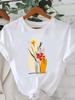 (Asian Size) Trend Cute 90s T Shirt Tee Top Clothing Fashion Women Casual Printed Lady Female Graphic  Short Sleeve T-shirts