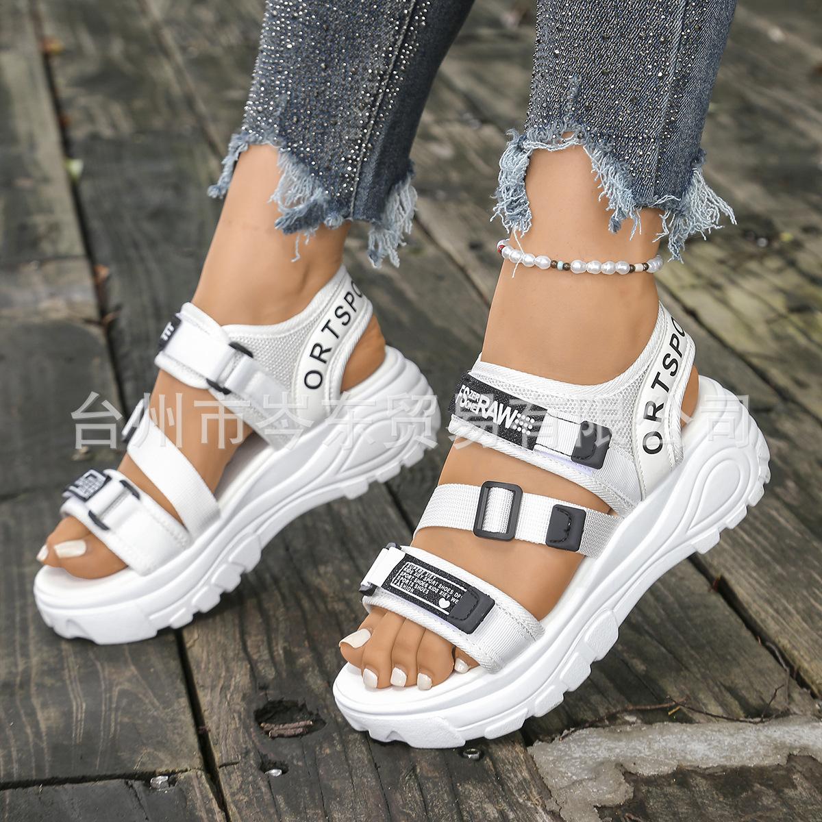 

Sandals women s summer sports new platform casual muffin shoes women s beach shoes 35 білий