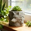 Silicone Wolf Head Embossed Mold Suitable for Resin Planter Candle Holder Crafting Jewelry Making Decorative Container