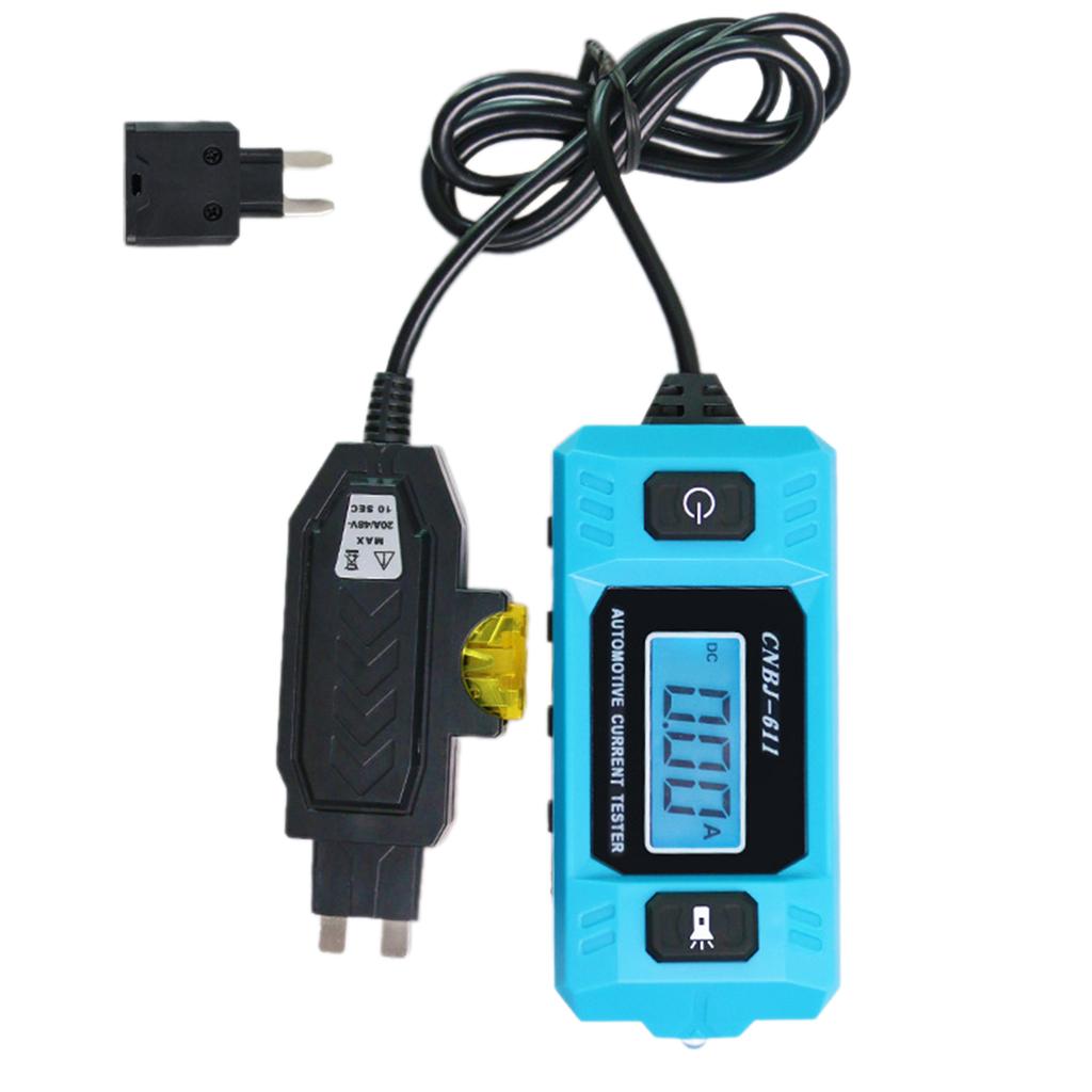Car Leakage Analyzer Fault Detection Tester Current Tester Backlit Display 0.01A~19.99A Circuit Fault Testing Tool
