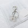 Elegant Butterfly Shaped Keychain Colorful Key Charm Transparent Butterfly Keyring Handbag Decoration for Women Girl