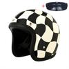 Japanese Korea Style Open Face Motorcycle Helmet Vintage 500TX Retro Scooter Riding 3/4 Jet Casco Moto Capacete BLD