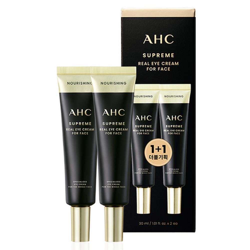 AHC Supreme Real Eye Cream for Face 30ml (2pcs) - Firming Anti Aging, Korean 30ml (2pcs)