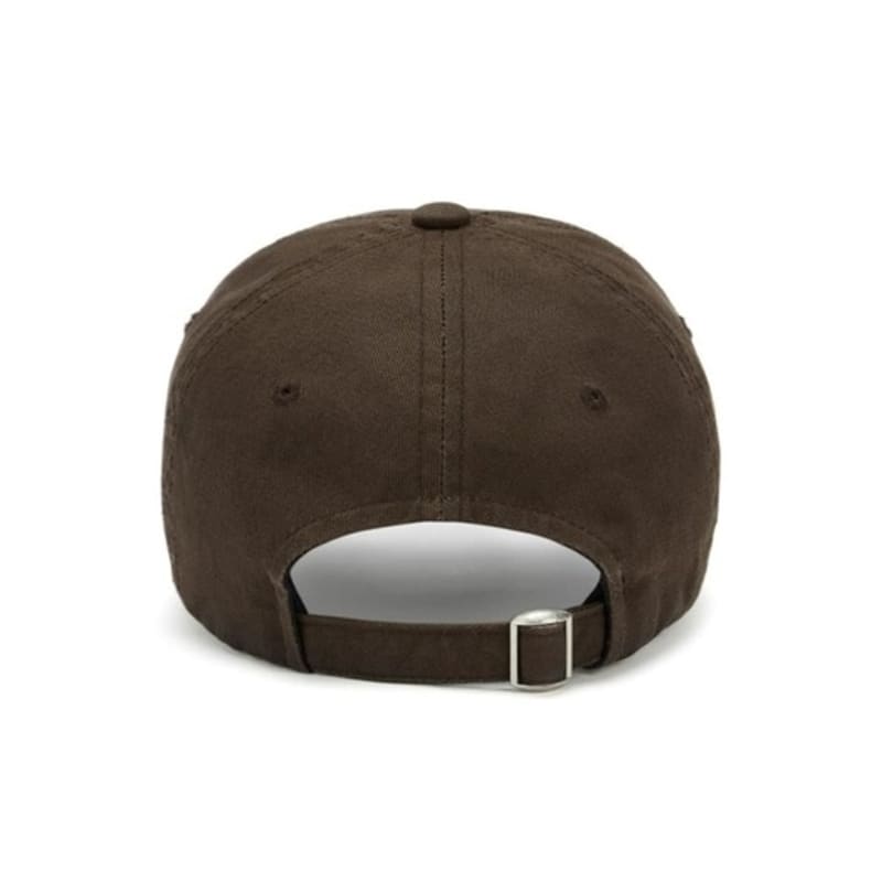 DEINET DEINET WASHED LOGO CAP IN BROWN