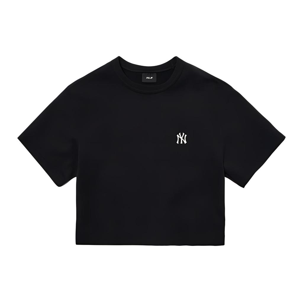New MLB New York Yankees Crop Tops Women's Black 3FTS10023-50BKS