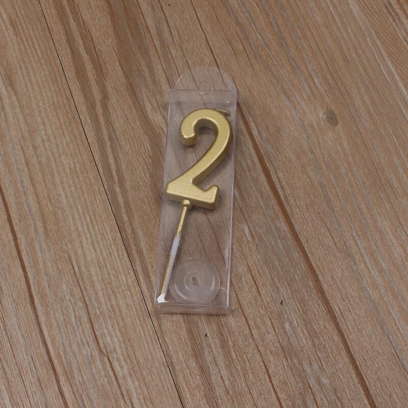 Golden Number Birthday Candle