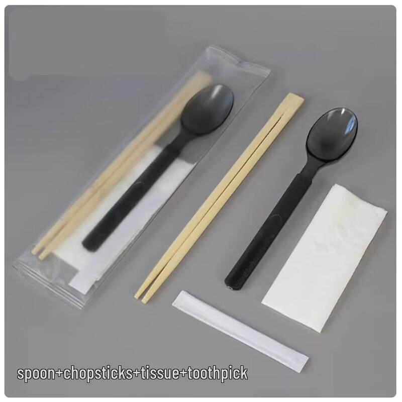 Saintbailai Disposable Cutlery & Chopsticks Set