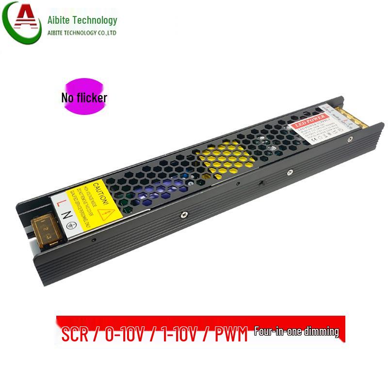 LED Strip Light 12V/24V, 150W/200W, Silicon Controlled Dimming, 0-10V, High-Efficiency Energy-Saving Power Supply