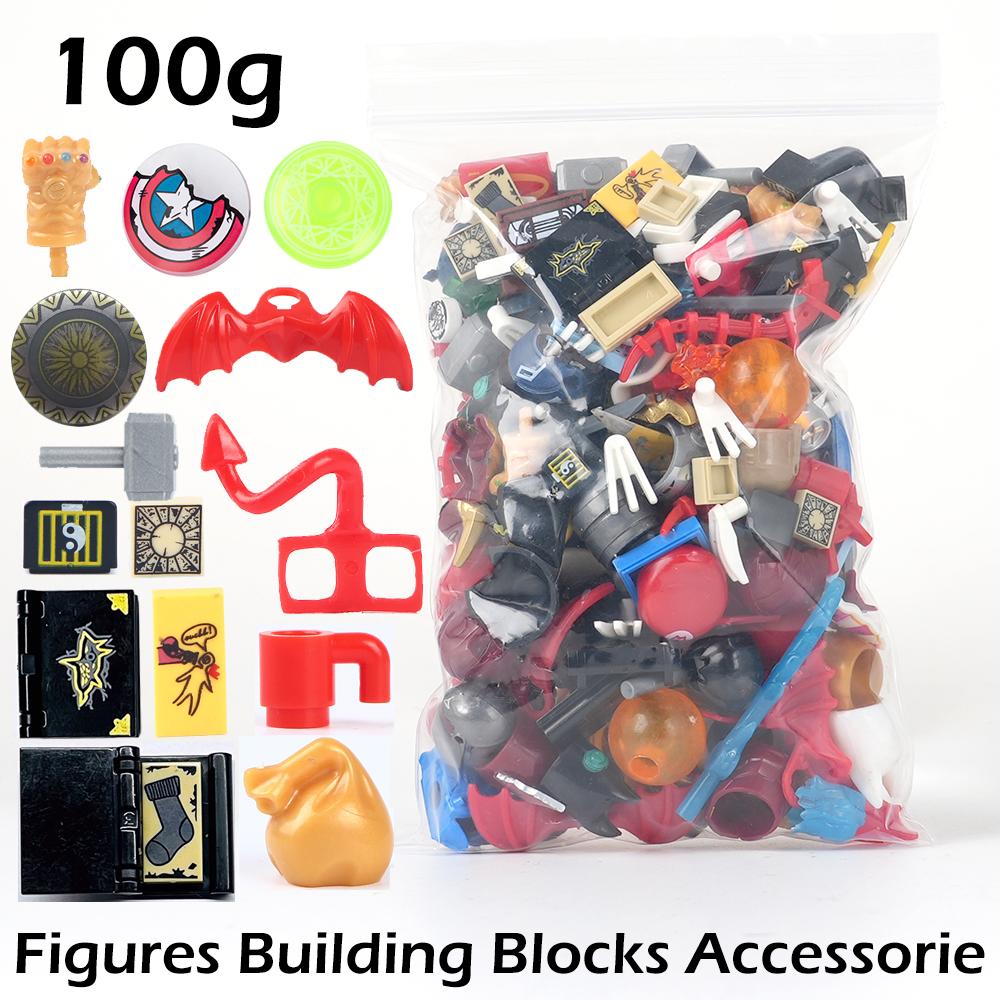 Random Blocks Parts Compatible Action Figure Military Weapons SWAT Gun Hair Model Set DIY Building Blocks Kids Toys For Children
