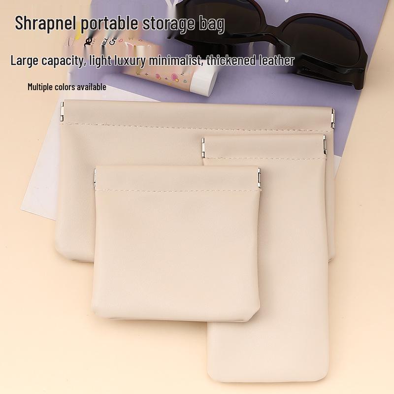 Kompaktes Reiseaufbewahrungsset: Lippenstifthalter, Kabelorganisator, Münzbörse, Make-up-Tasche