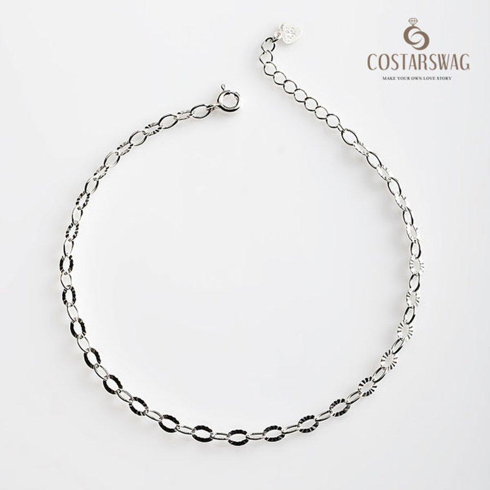 Genuine 925 Silver Shining Circle Silver Bracelet