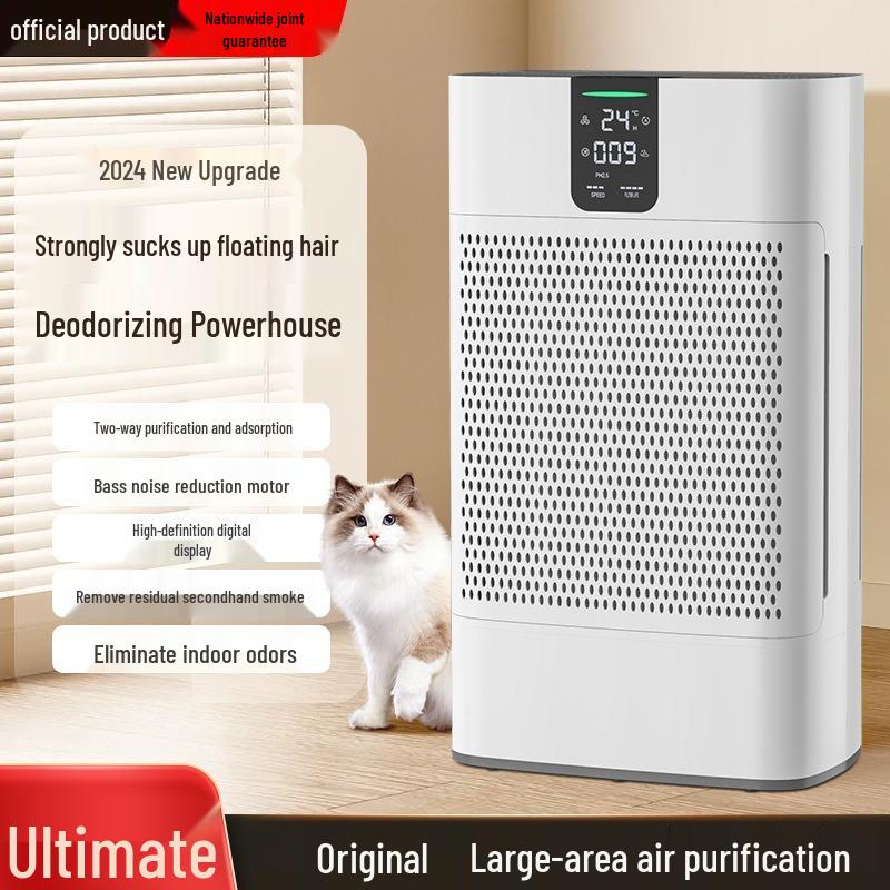 Global Smart Air Purifier: Eliminates Formaldehyde, Secondhand Smoke & Haze for Home & Office - US, EU, UK Compatible