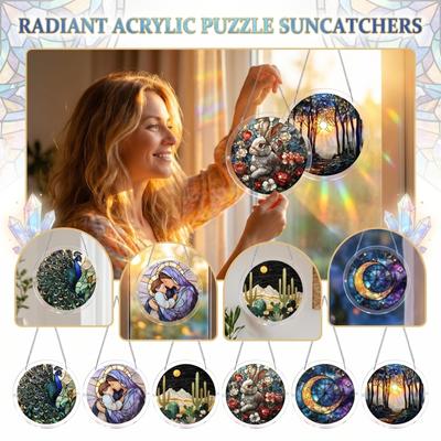 Acrylic Puzzle Toy Suncatcher Window Hanging