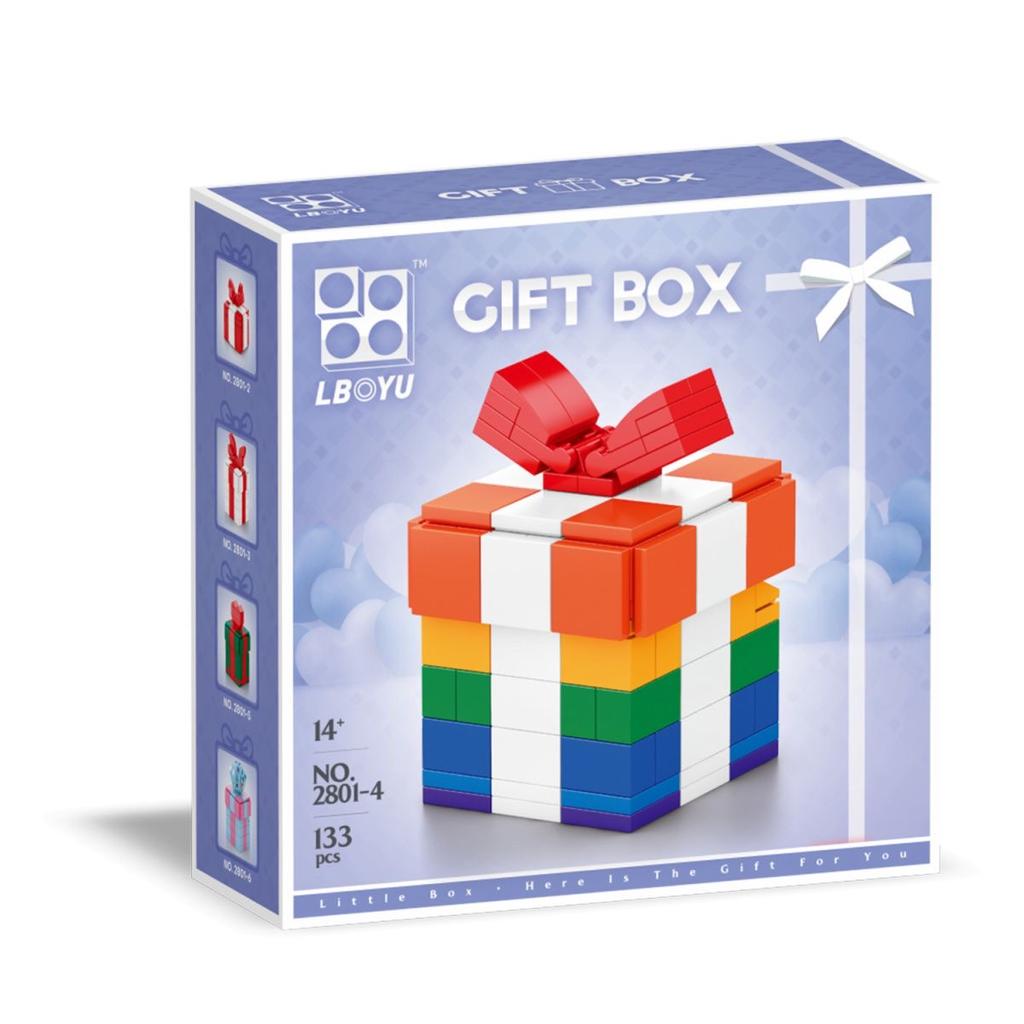 Geschenkbox für Weihnachten Geschenkbox zum Geburtstag Geschenkbox zum Valentinstag Selbstverriegelnde Bausteine Spielzeug