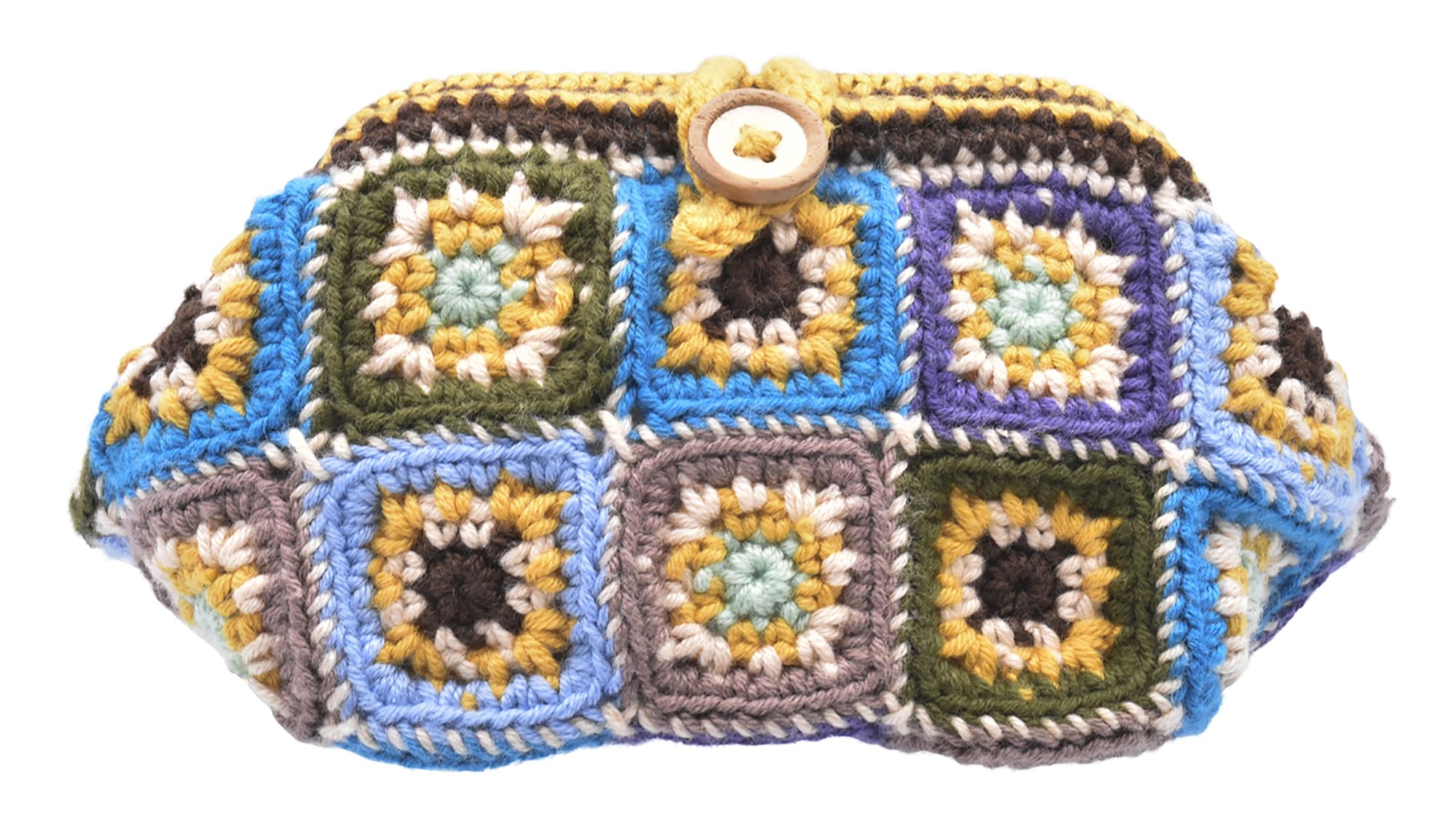 

Набор для вязания NASKA Мотив Мозаика Кошелек с проволочной застежкой (Сделано из 25% хлопка газар) от Elta Design (Хироко Такеда) HT-30