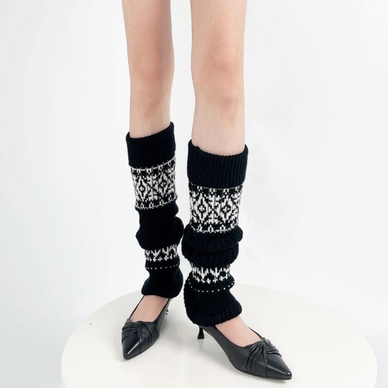 Elegant Knitted Boot Socks Women Girls Piled Up Socks Leg Warmer Enjoy Comfort for Daily Use in the Autumn and Winter