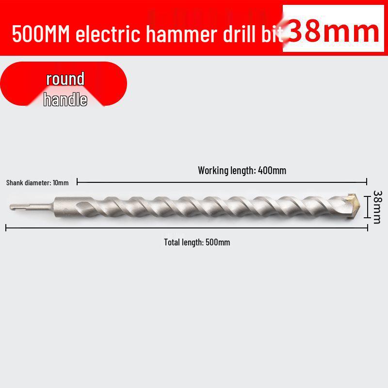 Two-Groove Round Handle & Four-Square Handle Concrete Hammer Drill Bit