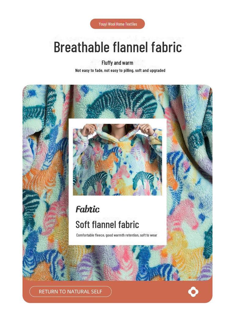 Oversized Wearable Warm Blanket Hoodie Sweater