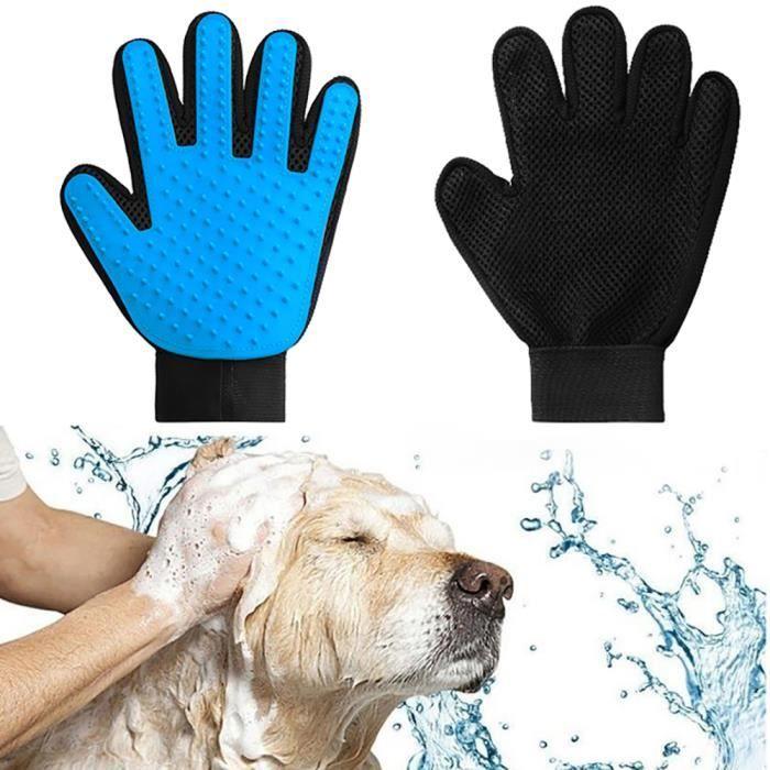 True Touch Cleaning Glove and Massage Brush for Animals Dogs Horses Rabbits, Right Hand