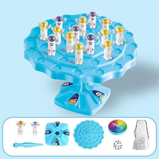 Kids Astronaut Balance Tree Toy Logic Thinking Focus Training Two-Player Frog Balance Game Toddlers Boys Girls Educational Interactive Strategic Board