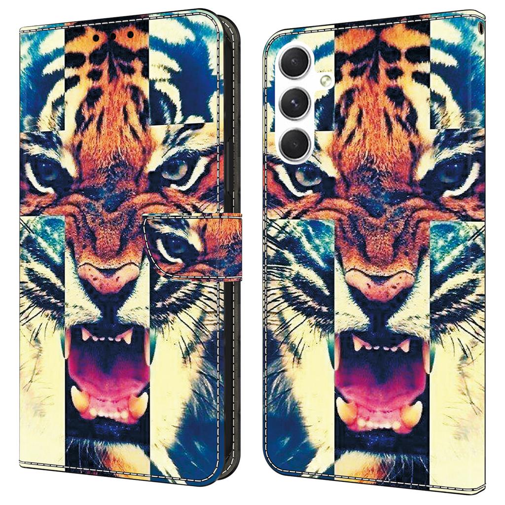 For Samsung Galaxy A16 5G/4G Leather Case Pattern Printing Wallet Stand Anti Drop Phone Cover
