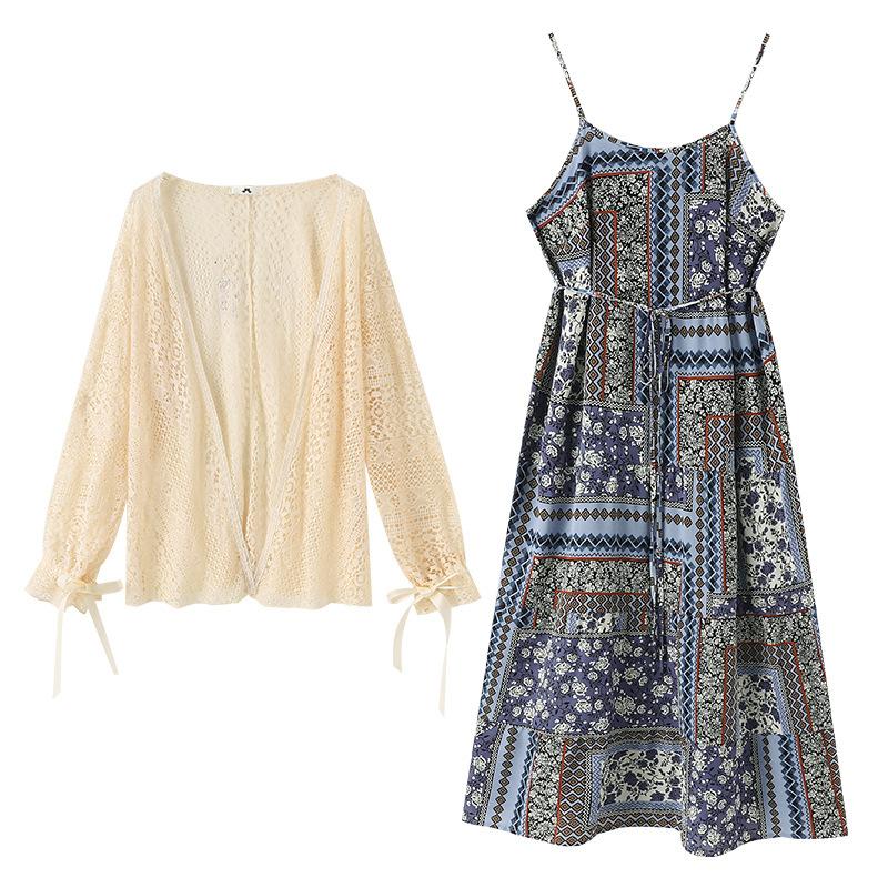 

Женское платье-халтер большого размера, вязаный кардиган-шаль, осенний новый стиль 2XL