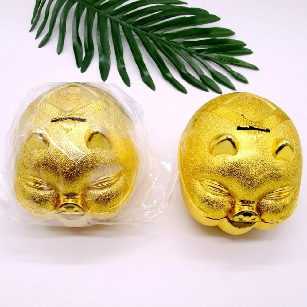 Practical Animal Pig Plastic Piggy Bank Gold Pig Frosted Pig Money Jar Plastic Thickened Coin Saving Box Festive Occasions