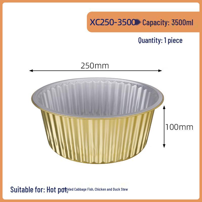 

COFLYEE Disposable Food-Grade Aluminum Foil Bowls