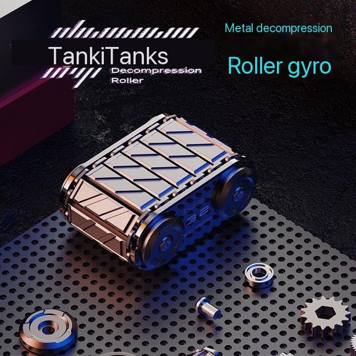 OBEST Metal Fidget Slider, Magnetic Coin Toy, EDC Toy, Stress Relief, Time Killer, Office Toy Gift, Tank Roller