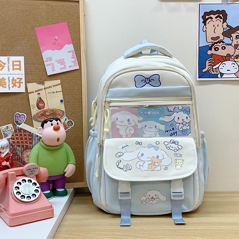 Schoolbag New Cartoon Japanese Large-capacity Multi-compartment Cute 1-1 Grade Schoolbag Versatile Casual Sweet Backpack