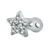 Gioielli per Piercing al Corpo in Acciaio Inossidabile Ancore Dermiche Incastonate di Cristallo Set Accessori di Grado Impiantabile Microdermal