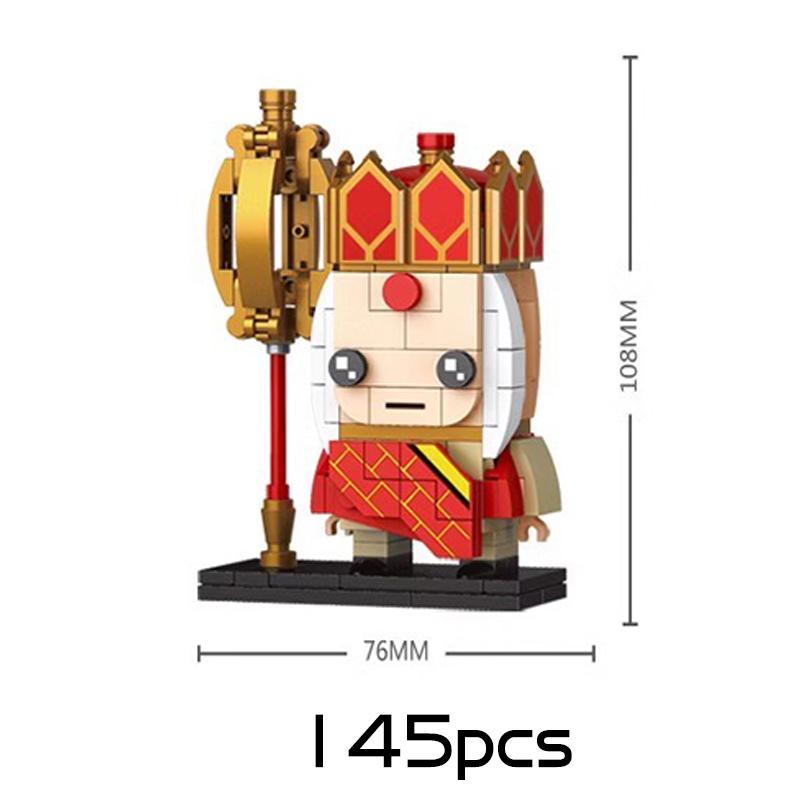 DECOOL Journey To the West Brickheadz Building Blocks Monkey King Pigsy Demon Bull King Bricks Toys For Boys Children Gifts