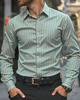 Men's Shirt Casual Shirt Button Up Shirt Long Sleeve Vertical Stripes Lapel Daily Clothing Apparel Fashion Casual Comfortable