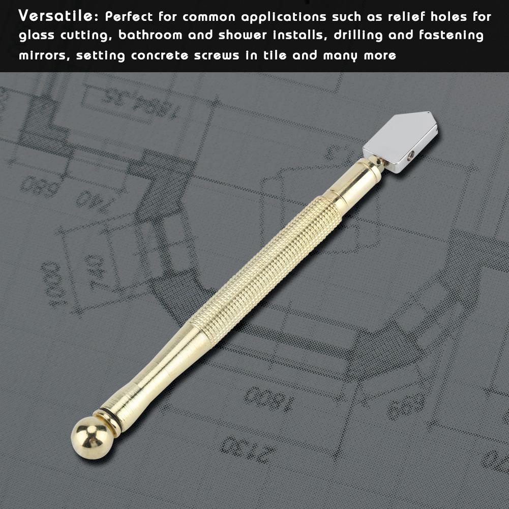 Supercutter Metal Handle Straight Hd Glass Cutter for Cutting Glass Tiles Mirror RT-208A