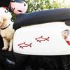 Electric Vehicle Decal Zinc Alloy Shark Car Sticker 3D Hollow Out Animal Non-fading for Side Creative Badge Motorcycle Vehicles Easy Stick