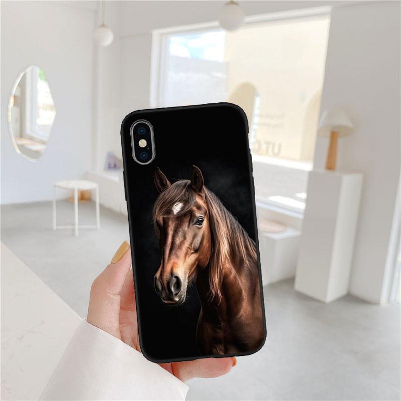 BF56 Fint Häst Mjukt Skal Telefonfodral för Redmi Note 8 9 Pro Max 9S 9T 9C NFC 8T 8A 10A A4