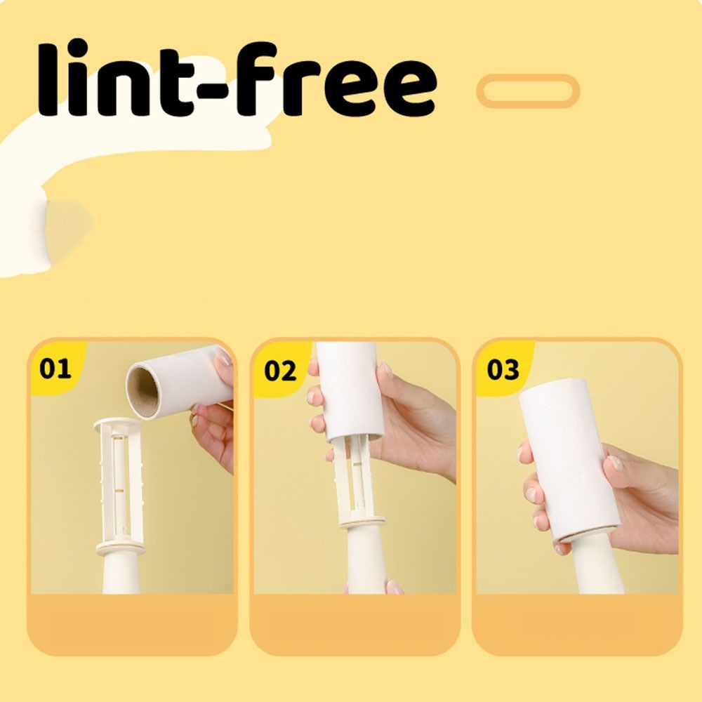 with Adhesive Paper Tearable Lint Roller Extra Sticky Pet Hair Remover Furniture