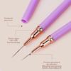 5PCS Nail Art Liner Brush Set For UV Gel French Stripe Line Painting Drawing Flower Pen Professional Manicure Brushes Tool