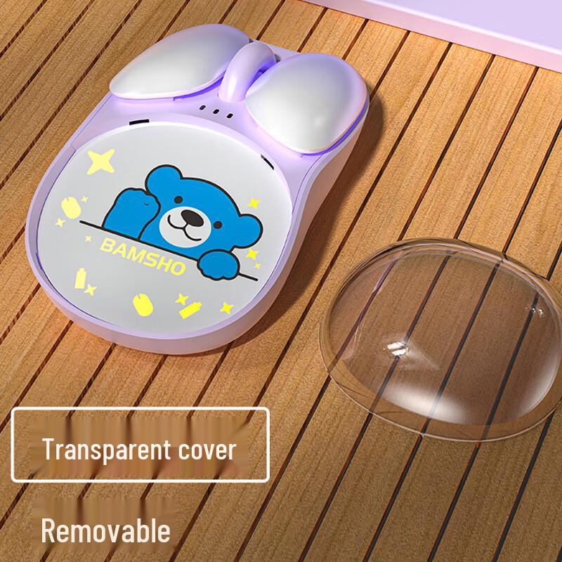 

Ba Mu Xiong Cute Little Blue Bear Wireless Silent Mouse