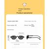 New Children's Cat Eye Sunglasses UV Protection Cute Boys and Girls Color Blocked Cartoon Outdoor Sunscreen Sun Glasses