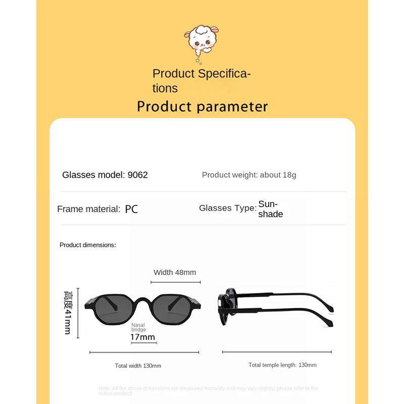 New Children's Cat Eye Sunglasses UV Protection Cute Boys and Girls Color Blocked Cartoon Outdoor Sunscreen Sun Glasses