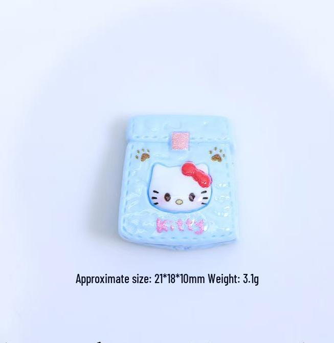Handmade DIY Hairpin Accessories Kit: Cream Glue, Resin Parts, Fruit Shells, Bells Small