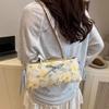 Cloth Bow Shoulder Bag Flower Underarm Bags Fashion French Stick Handbag  Work
