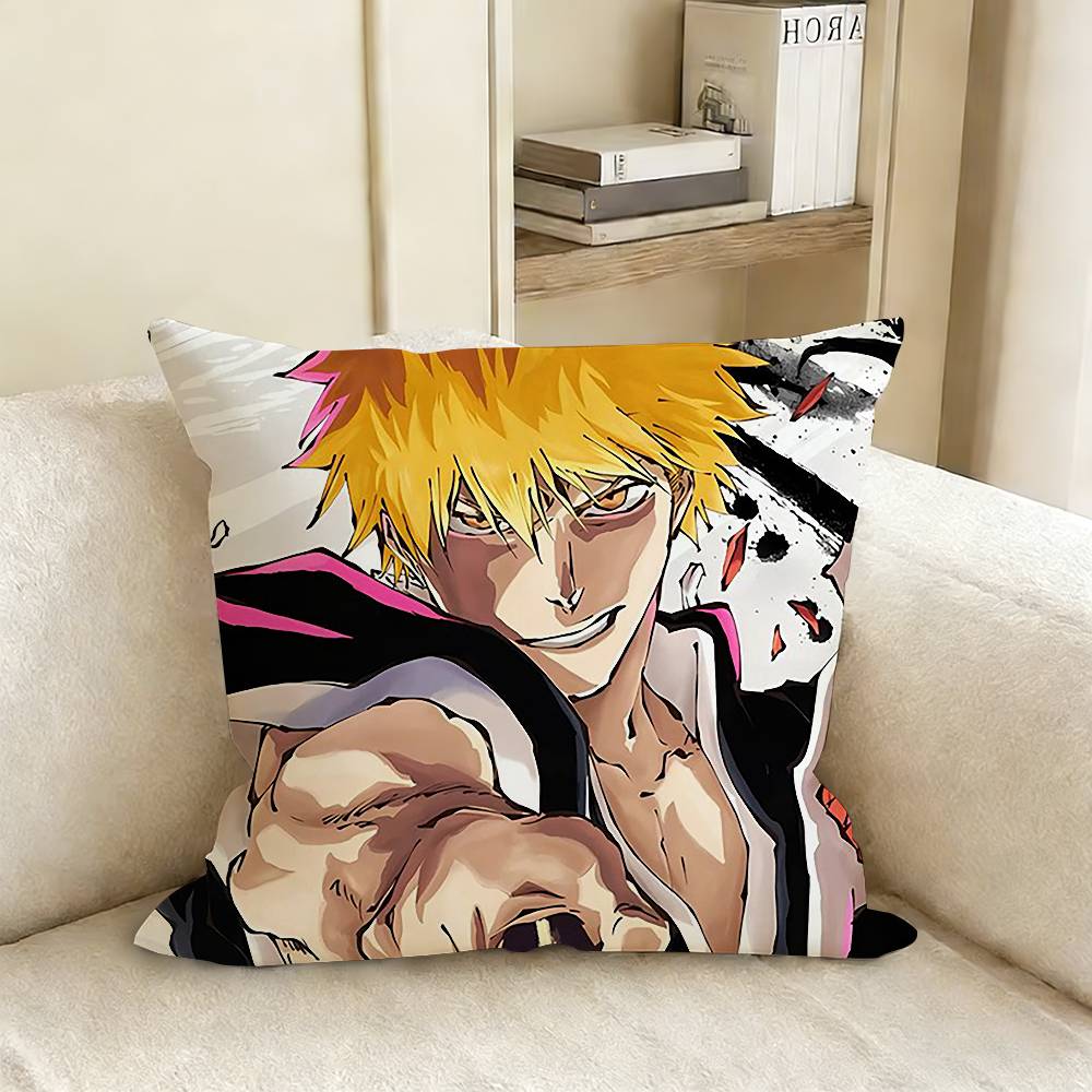 KKurosaki IIchigo BBleach RRukia Pillow Cover Sofa Cushion Cover Home Room Decoration Children Gift